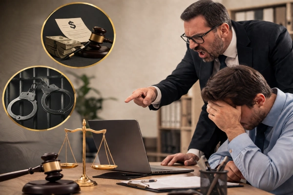 عقوبة تطاول المدير على الموظف