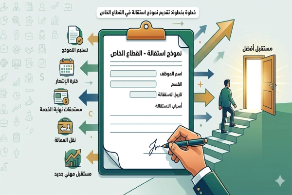 نموذج استقالة في القطاع الخاص