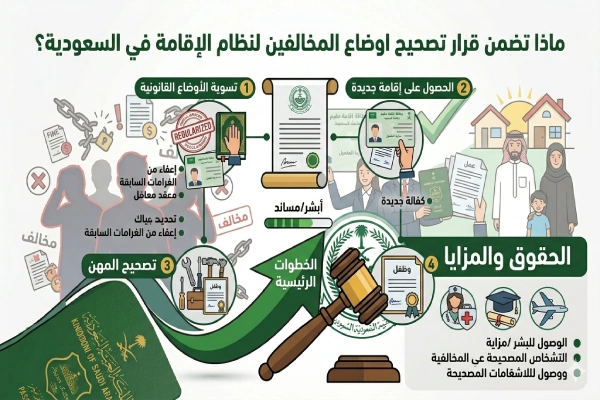 تصحيح وضع المخالفين في السعودية
