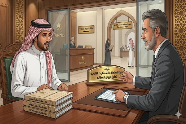 رفع قضية في ديوان المظالم مع مكتب نخبة
 