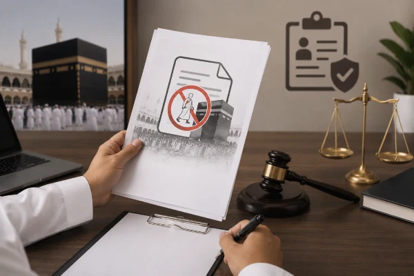 الاعتراض على مخالفة الحج بدون تصريح في السعودية