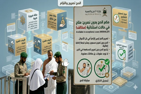 حكم الحج بدون تصريح