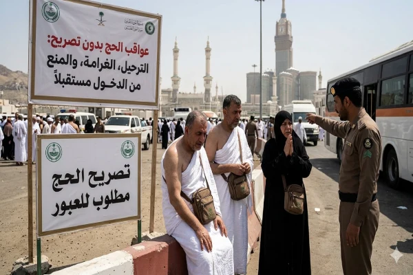 عواقب الحج بدون تصريح