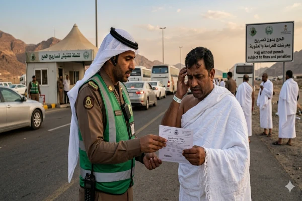 غرامة الحج بدون تصريح