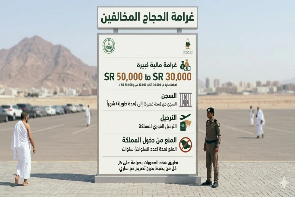 غرامة الحجاج المخالفين